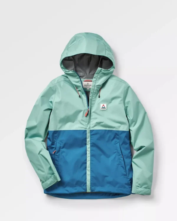 Best Sale Passenger Scene Water Resistant Recycled Jacket Shallow Water/ Corsair Blue