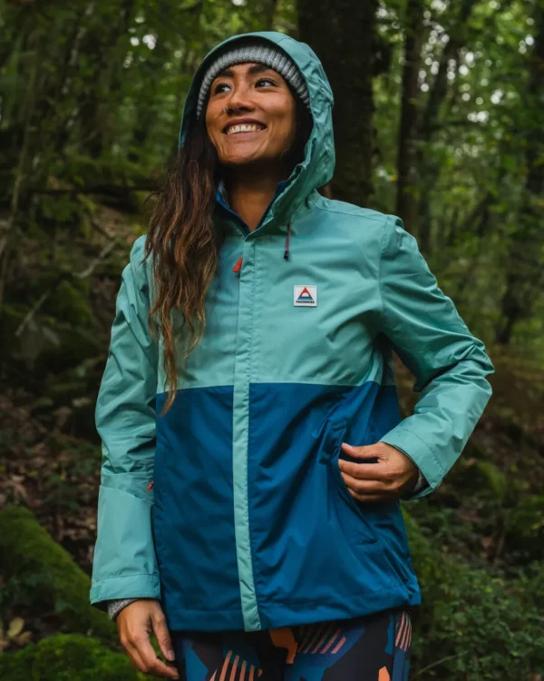 Best Sale Passenger Scene Water Resistant Recycled Jacket Shallow Water/ Corsair Blue