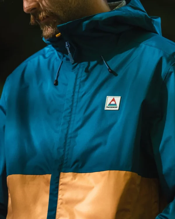 Best Floris van Bommel Season Water Resistant Recycled Jacket Corsair Blue/ Apricot