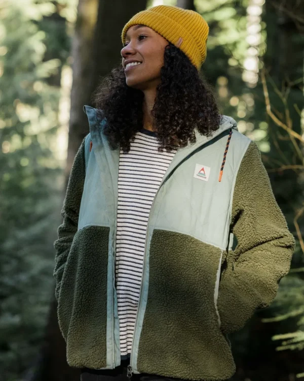 Discount Passenger Sefton Recycled Deep-Pile Sherpa Fleece Khaki