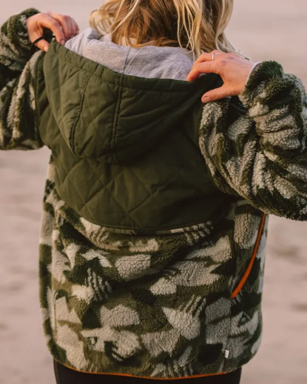 Fashion Passenger Sefton Recycled Deep-Pile Sherpa Fleece Fir Tree