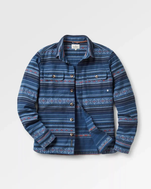 Fashion Passenger Slowdown Heavyweight Overshirt Dark Denim
