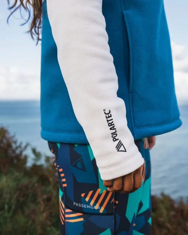Flash Sale Passenger Snowdrop Pullover Recycled Polartec® Fleece Corsair/ Vintage White