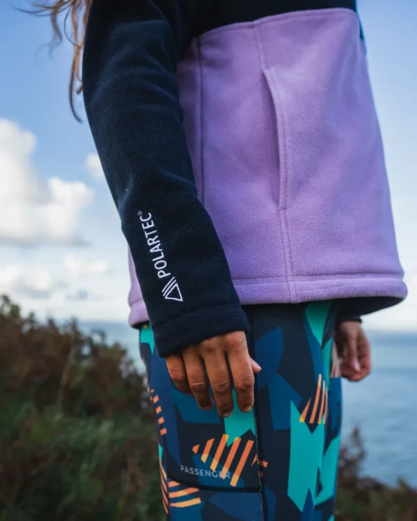 Fashion Passenger Snowdrop Pullover Recycled Polartec® Fleece Lilac/ Deep Navy