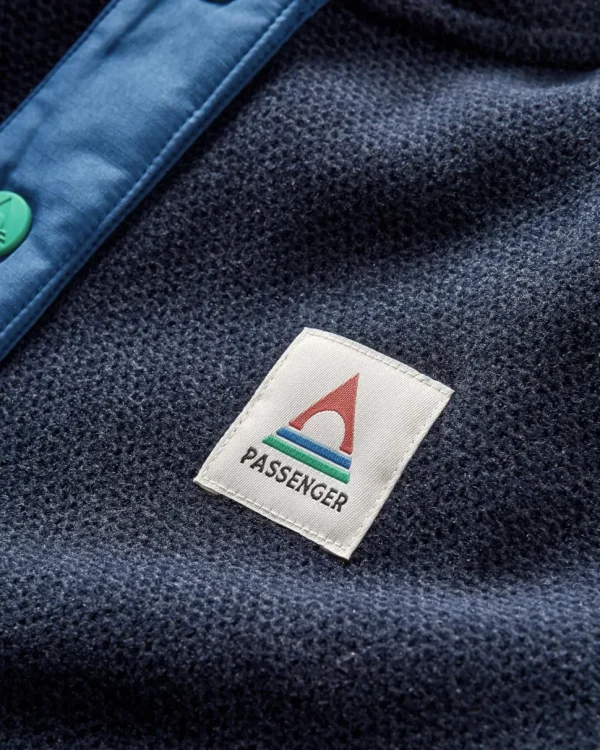 Fashion Passenger Snowdrop Pullover Recycled Polartec® Fleece Lilac/ Deep Navy