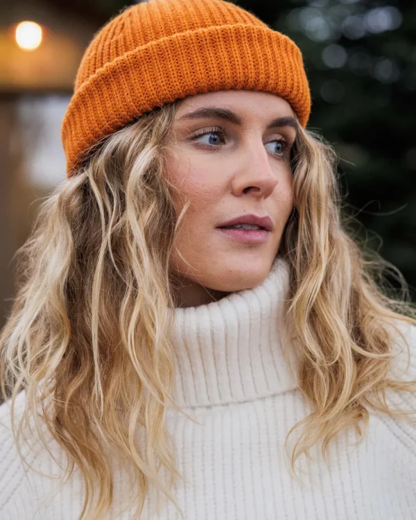 Cheap Passenger Snuggle Recycled Knitted Polo Neck Off White