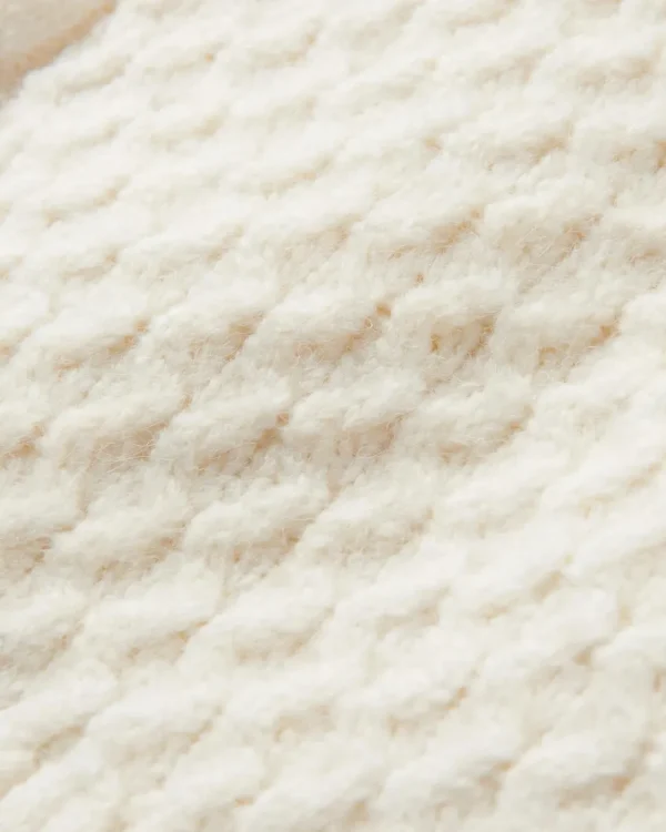 Cheap Passenger Snuggle Recycled Knitted Polo Neck Off White