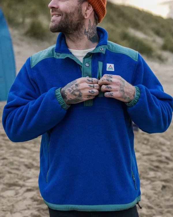Flash Sale Passenger Solace Recycled Sherpa-Lined Polar Fleece True Blue