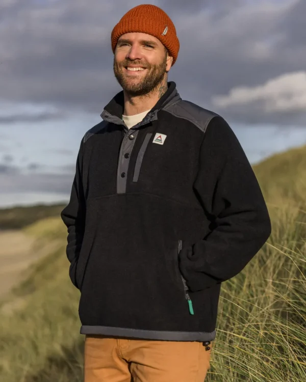 Online Passenger Solace Recycled Sherpa-Lined Polar Fleece Black