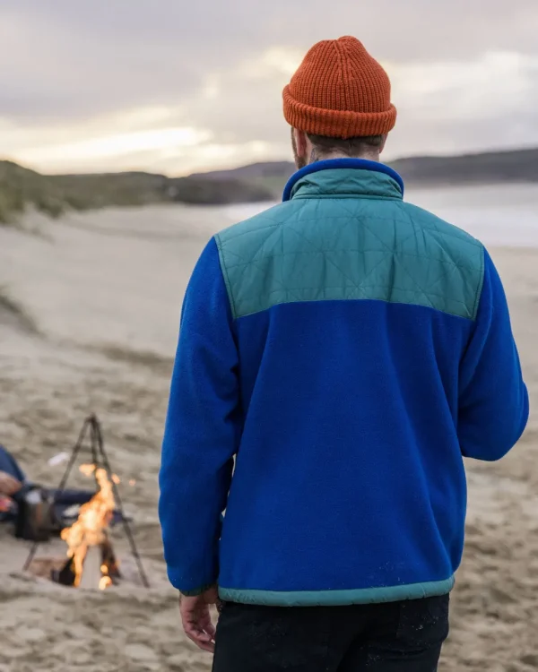 Flash Sale Passenger Solace Recycled Sherpa-Lined Polar Fleece True Blue
