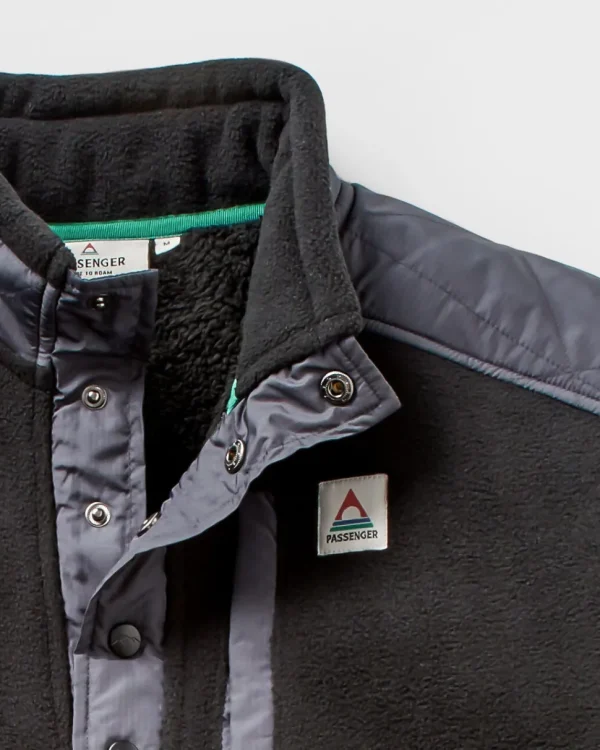 Online Passenger Solace Recycled Sherpa-Lined Polar Fleece Black