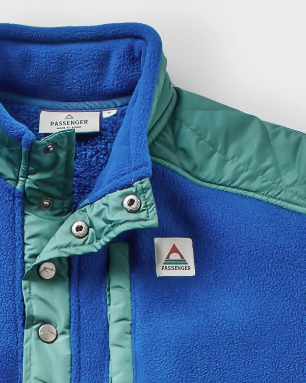 Flash Sale Passenger Solace Recycled Sherpa-Lined Polar Fleece True Blue