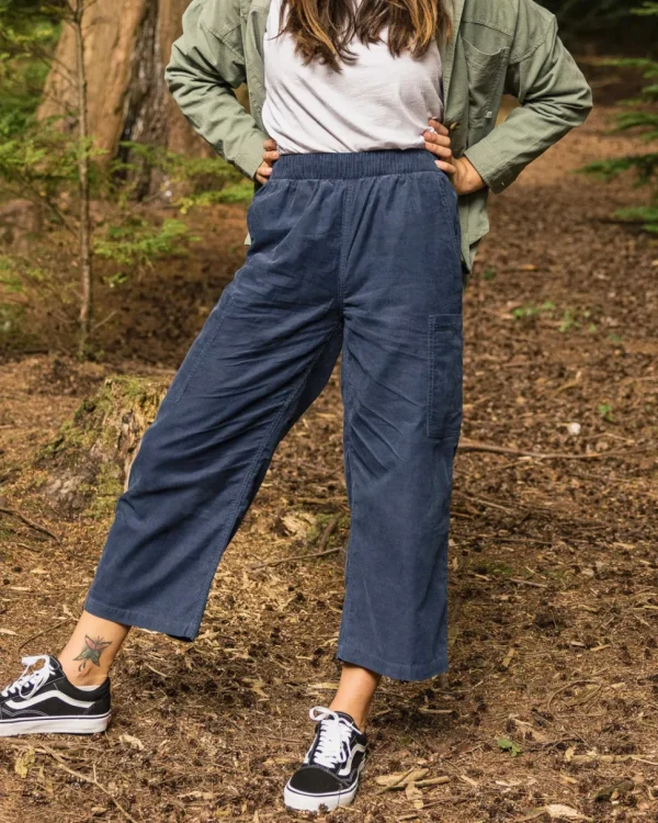 Best Sale Passenger Someday Cord Trouser Dark Denim