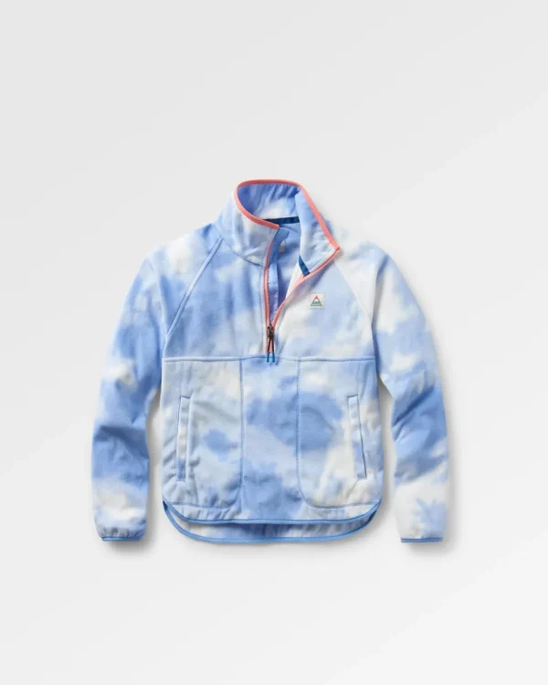 Cheap Passenger Sorrel Recycled Polar Fleece Tie Dye Cornflower