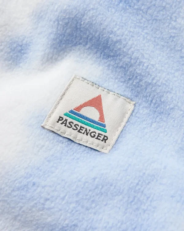 Cheap Passenger Sorrel Recycled Polar Fleece Tie Dye Cornflower