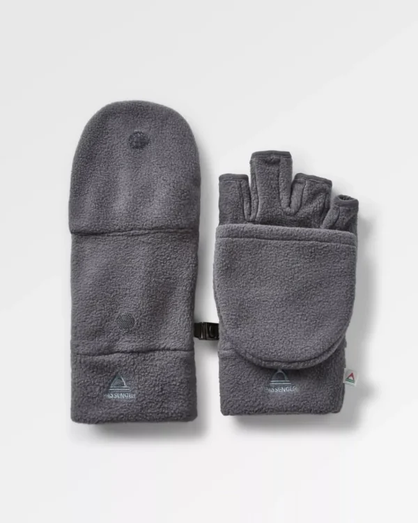 Sale Passenger Stem Recycled Polar Convertible Mittens Charcoal