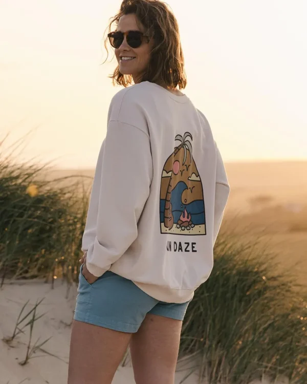 Fashion Passenger Sundaze Recycled Cotton Sweatshirt Birch