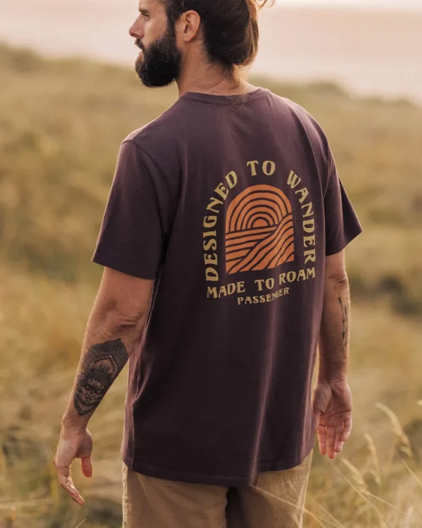 Store Floris van Bommel Sundown Recycled Cotton T-Shirt Raisin