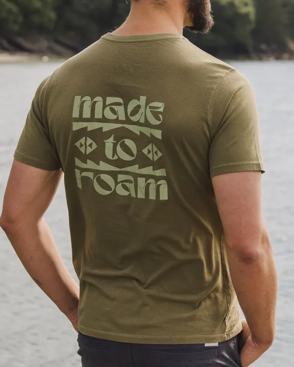 Flash Sale Floris van Bommel Sunrise Recycled Cotton T-Shirt Loden Green