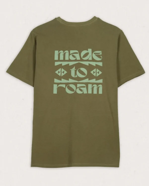 Flash Sale Floris van Bommel Sunrise Recycled Cotton T-Shirt Loden Green