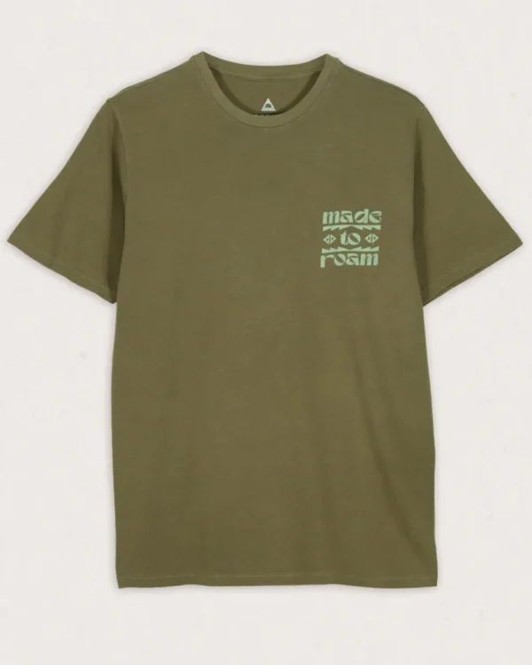 Flash Sale Floris van Bommel Sunrise Recycled Cotton T-Shirt Loden Green