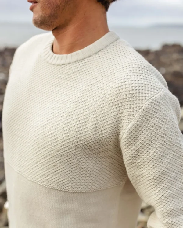 Flash Sale Passenger Swell Knitted Jumper Off White