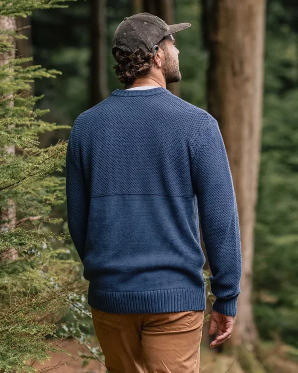 Hot Passenger Swell Knitted Jumper Dark Denim