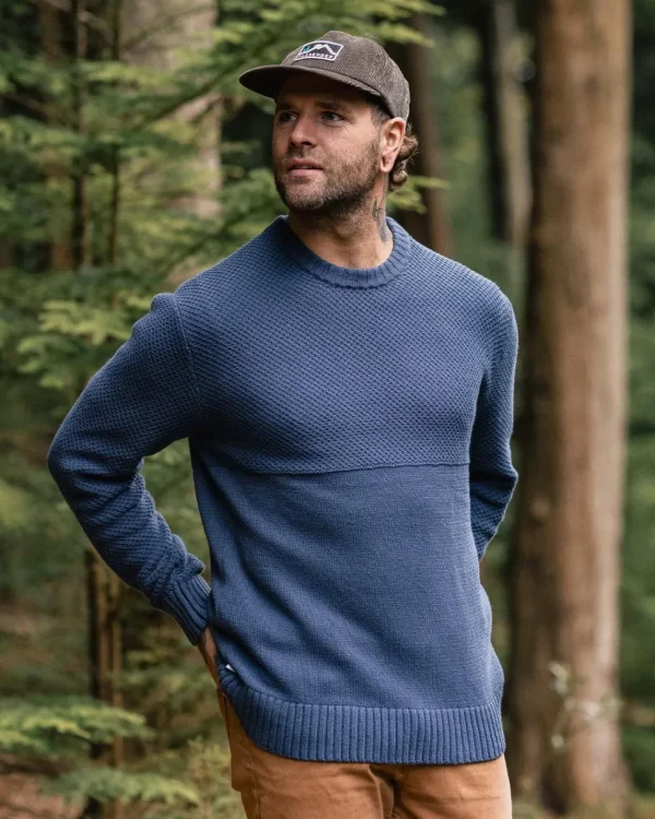 Hot Passenger Swell Knitted Jumper Dark Denim