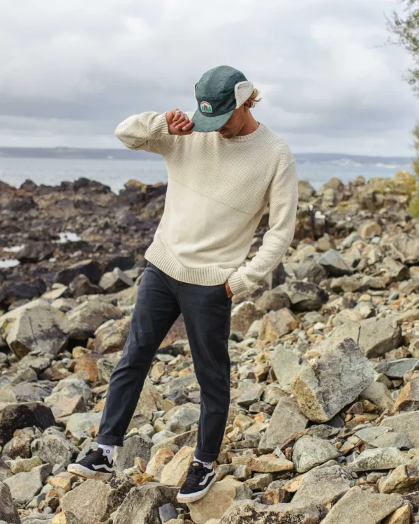 Flash Sale Passenger Swell Knitted Jumper Off White