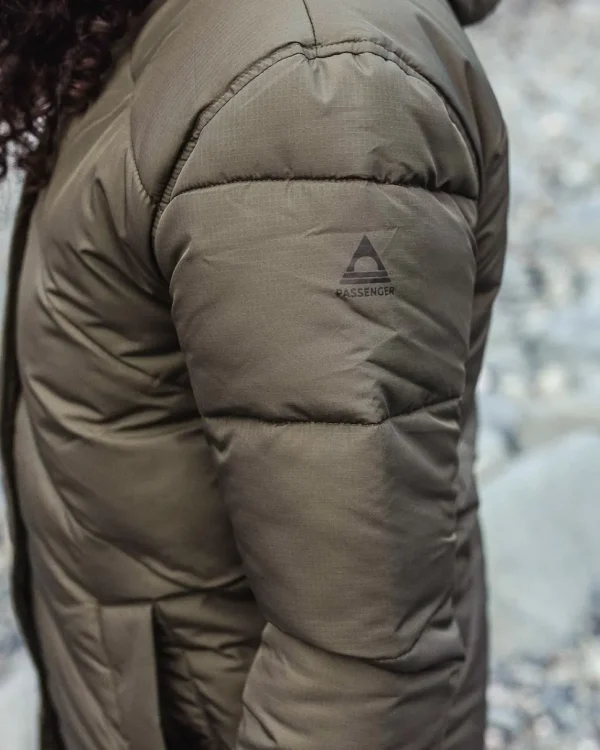 Best Passenger Tasman Long Recycled Insulated Jacket Dusty Olive