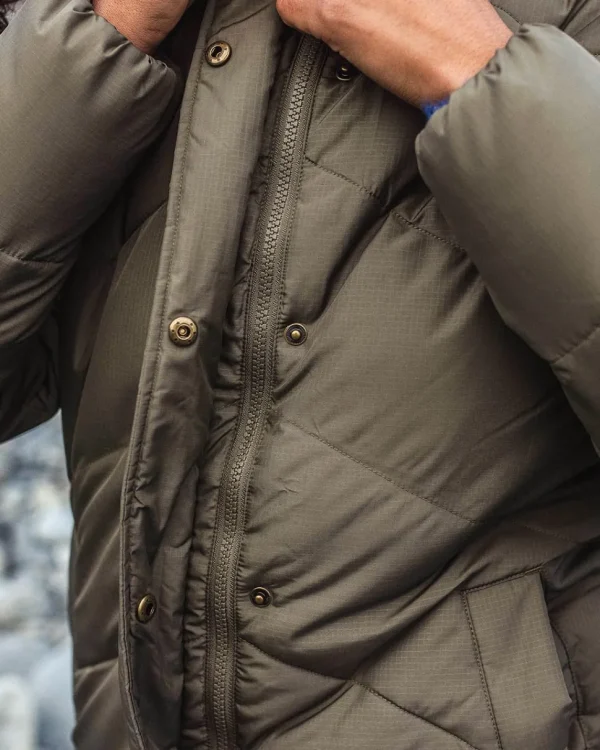 Best Passenger Tasman Long Recycled Insulated Jacket Dusty Olive