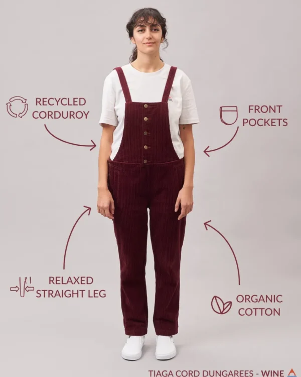 Outlet Passenger Tiaga Cord Dungarees Windsor Wine