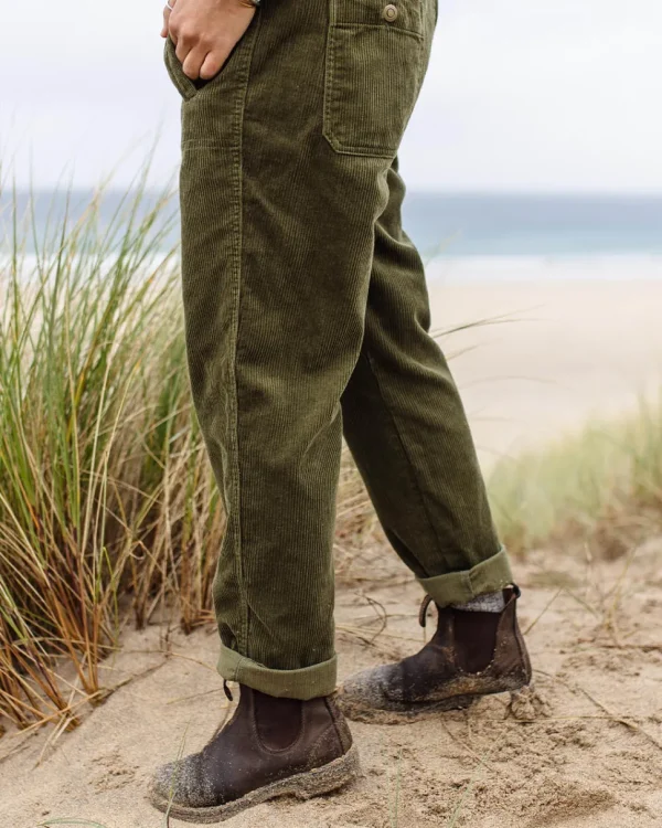 Hot Passenger Tiaga Cord Dungarees Khaki