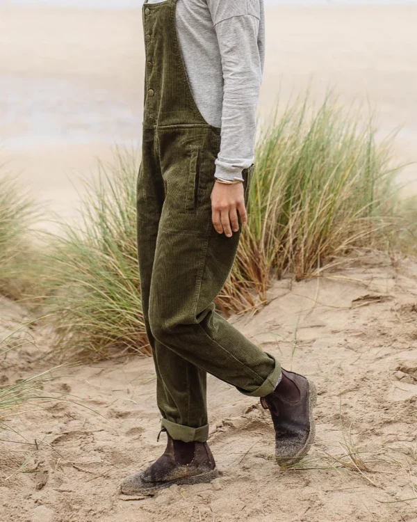 Hot Passenger Tiaga Cord Dungarees Khaki