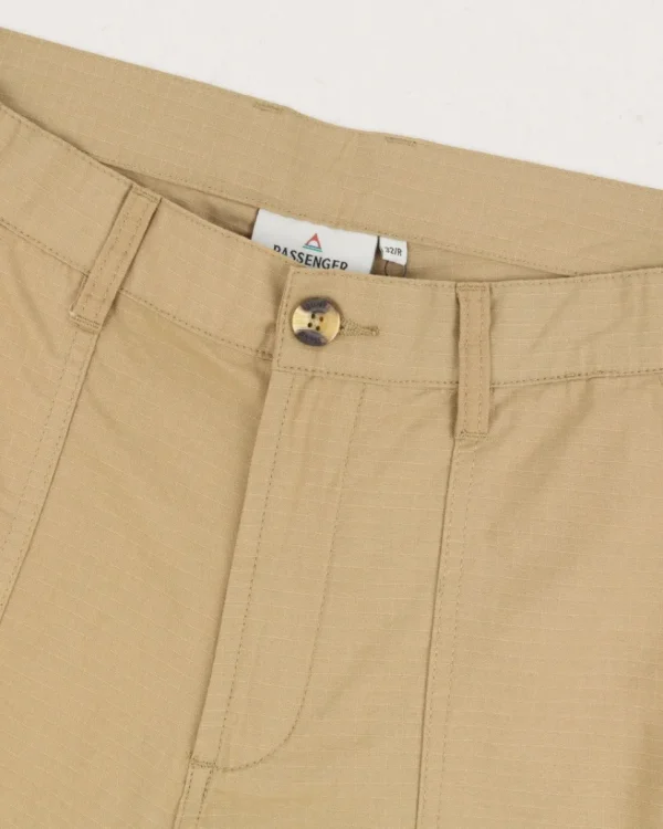 Store Floris van Bommel Timeless Organic Cotton Crop Pants Biscuit