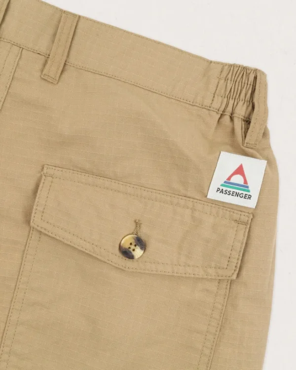 Store Floris van Bommel Timeless Organic Cotton Crop Pants Biscuit