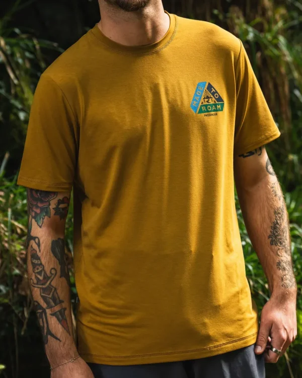 Cheap Floris van Bommel Trail Active Recycled T-shirt Dusty Ochre