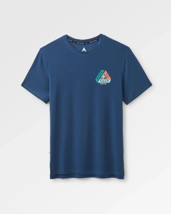 Best Passenger Trail Active Recycled T-shirt Dark Denim