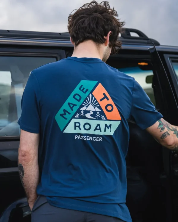 Best Passenger Trail Active Recycled T-shirt Dark Denim