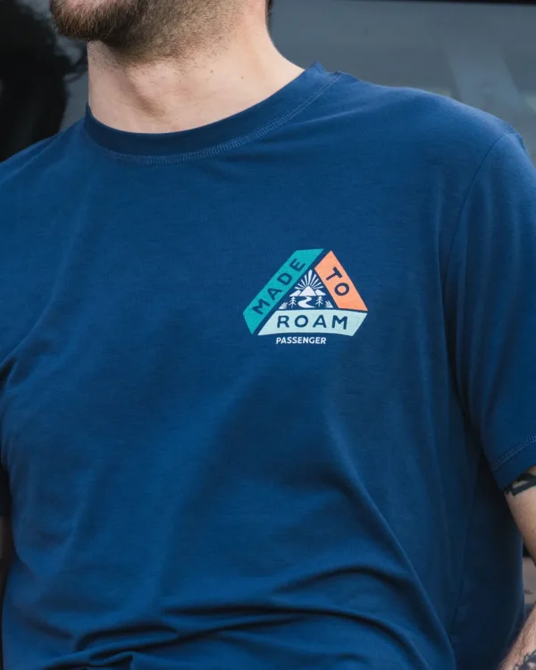 Best Passenger Trail Active Recycled T-shirt Dark Denim