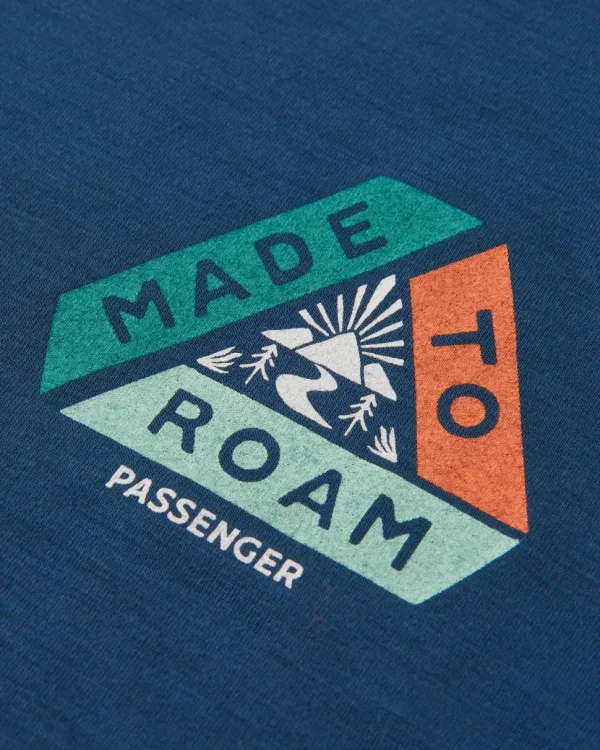 Best Passenger Trail Active Recycled T-shirt Dark Denim