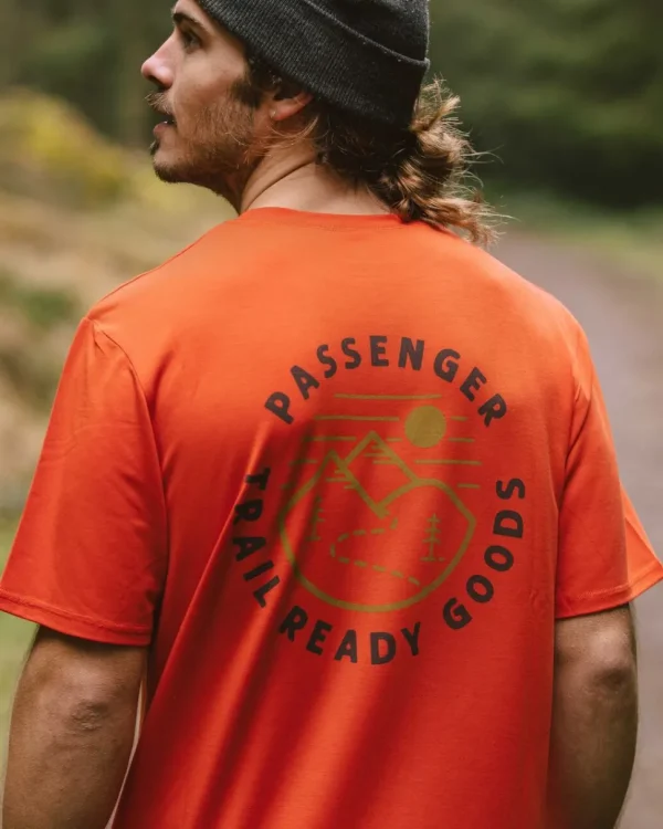 Flash Sale Passenger Trail Recycled Active T-Shirt Warm Orange