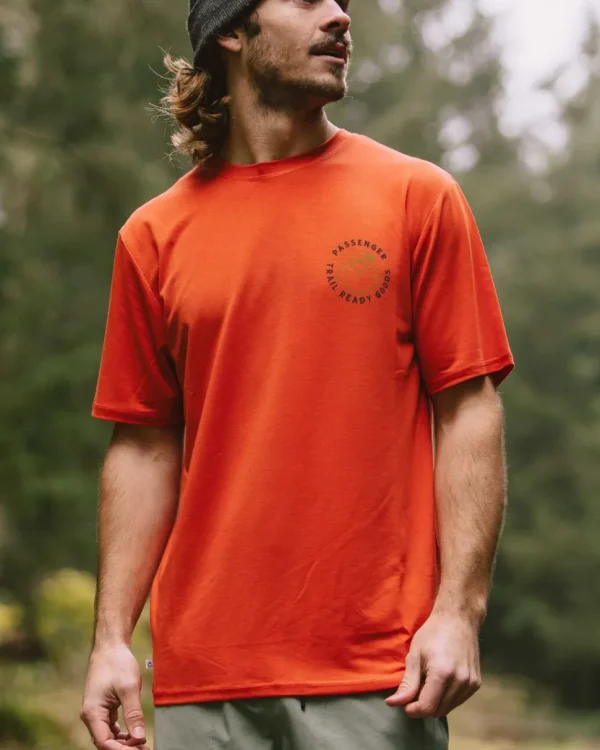 Flash Sale Passenger Trail Recycled Active T-Shirt Warm Orange