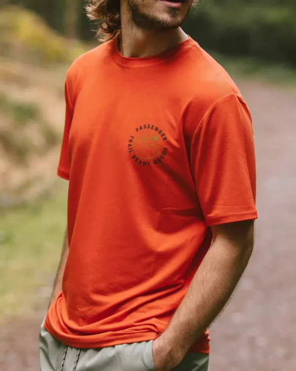 Flash Sale Passenger Trail Recycled Active T-Shirt Warm Orange