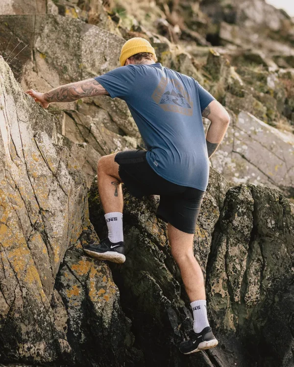 Online Floris van Bommel Trail Recycled Active T-Shirt Dark Denim