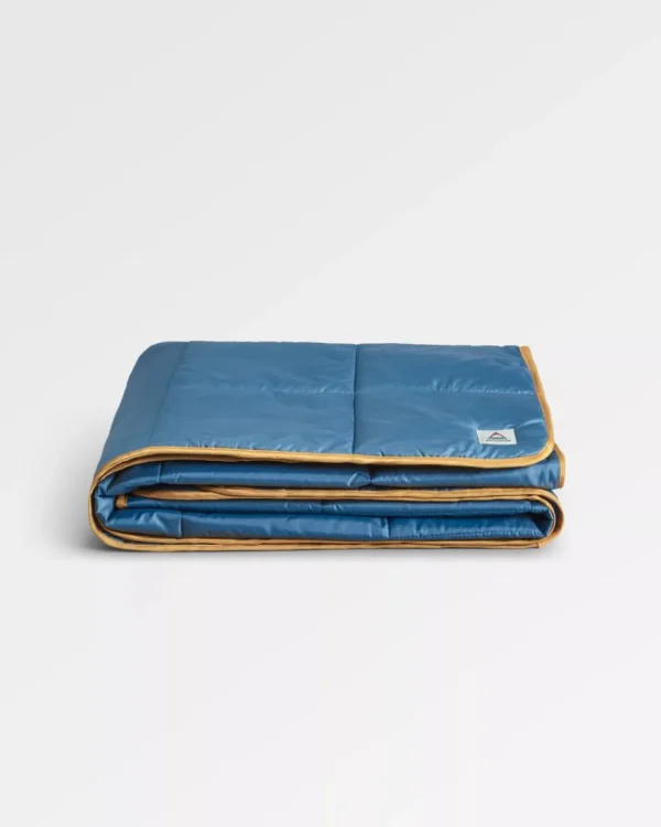 Best Floris van Bommel Travel Recycled Ripstop Blanket Washed Blue