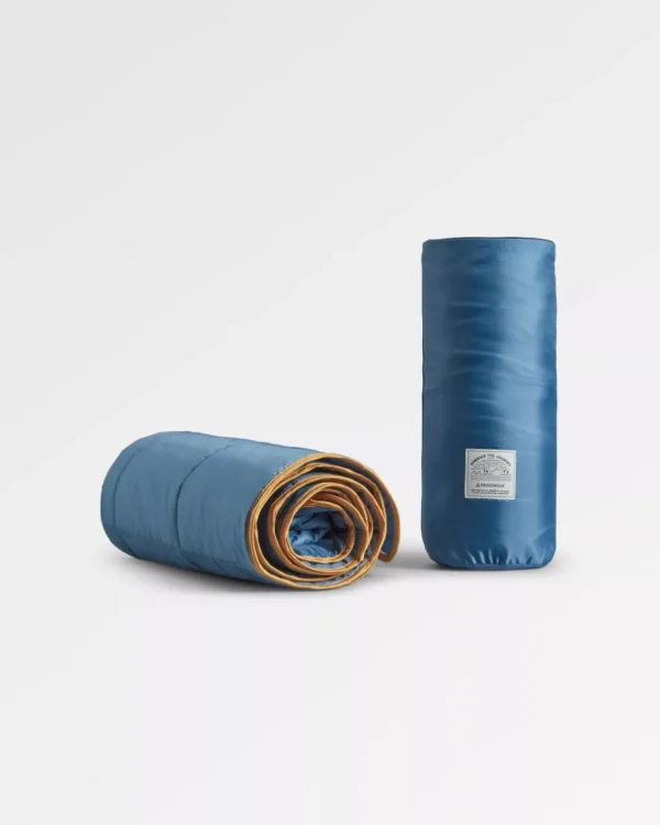 Best Sale Floris van Bommel Travel Recycled Ripstop Blanket Washed Blue