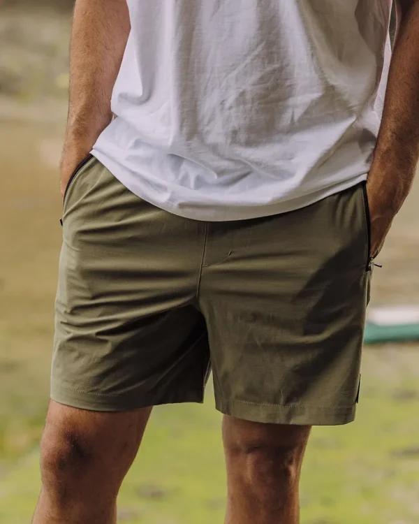 Fashion Floris van Bommel Traveller Organic All Purpose Short Khaki