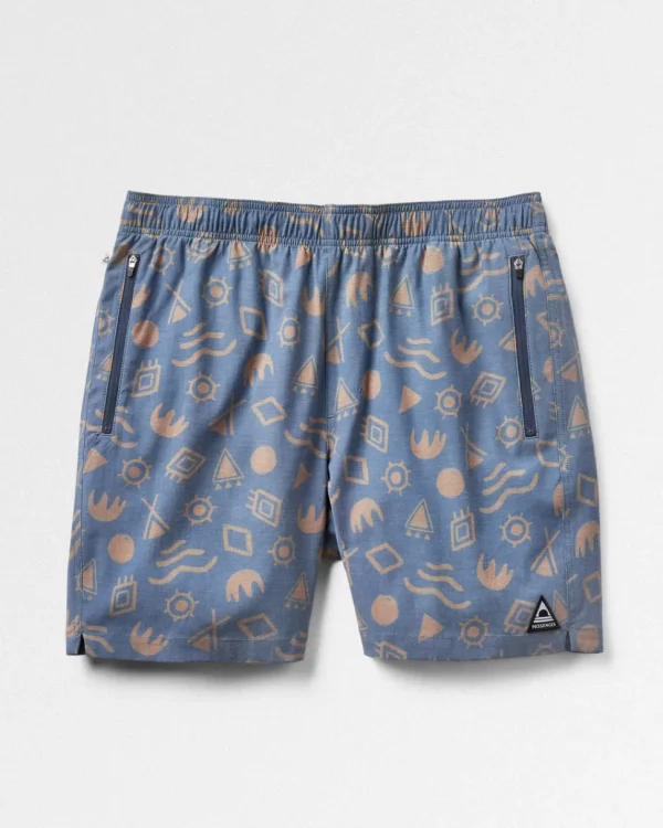 Online Floris van Bommel Traveller Organic All Purpose Short Abstract Dark Denim