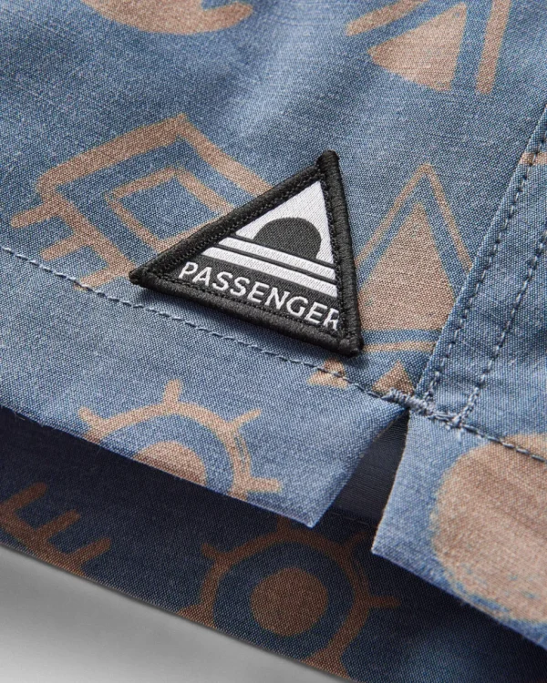 Online Floris van Bommel Traveller Organic All Purpose Short Abstract Dark Denim